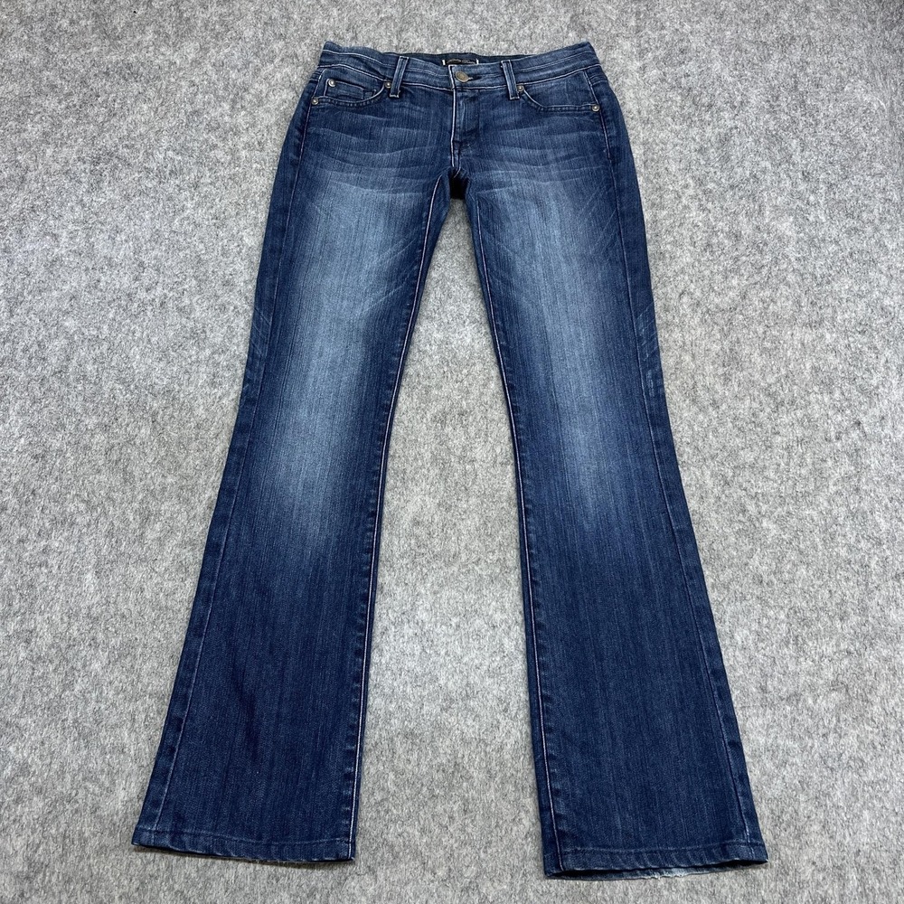 Fidelity Denim Jeans Womens 27 Cava Blue Wash Low Rise Bootcut Denim Japan Rose
